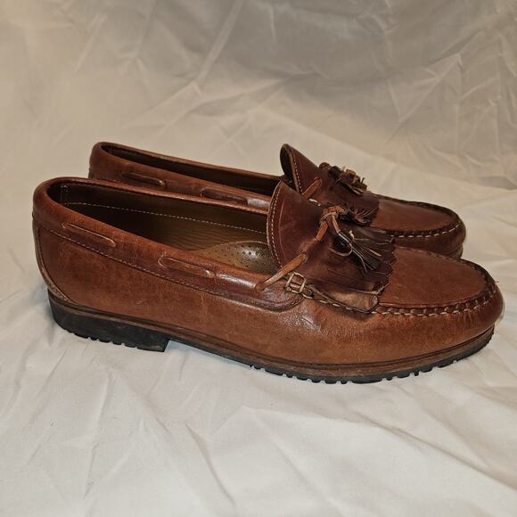 Allen Edmonds Men’s Size 12 D Tassle Brown Leather Loafer